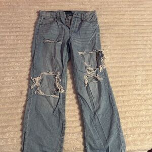 Lightly worn distressed Aeropostale jeans